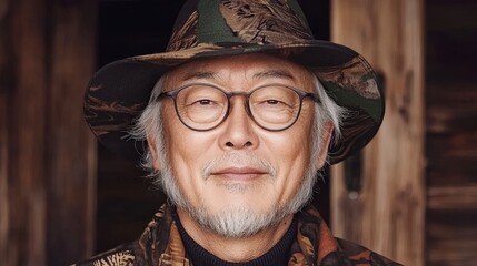 Mature Man  Portrait  Glasses  Hat  Outdoors  Calm  Wisdom  Senior  Face  Expression  Pers