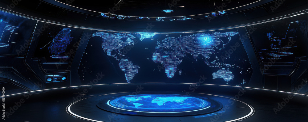 Poster economic growth and gdp policy concept. futuristic digital dashboard displaying global data and maps