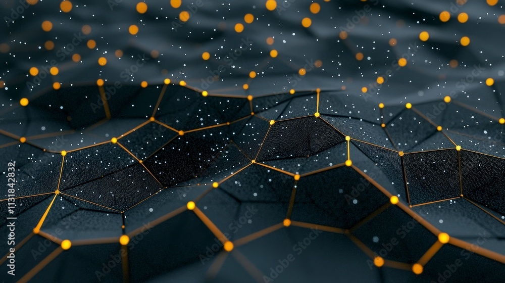 Poster futuristic digital wave abstract network data cyber technology background