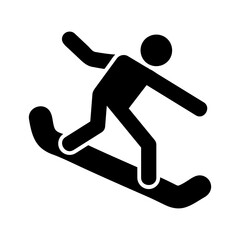 snowboarding vector icon