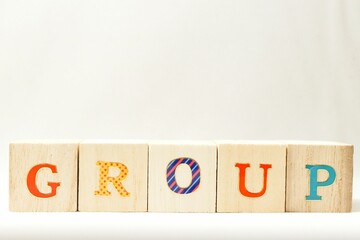文字の入ったブロック　～GROUP～
