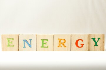 文字の入ったブロック　～ENERGY～
