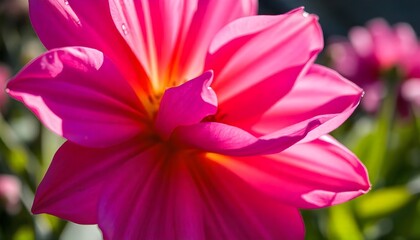 close up of pink flower