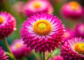 Immortal Flower Photography: Pink Everlasting Flower Images, Annual Everlasting Bloom Pictures