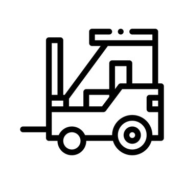 recommend clip art: forklift line icon