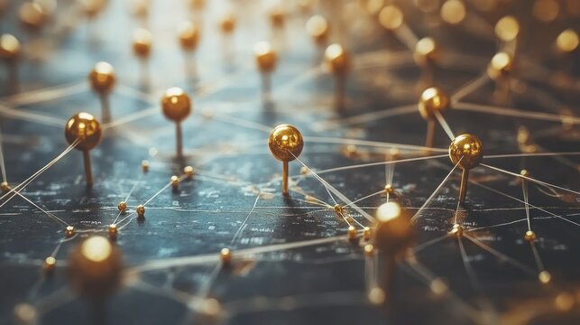 Global network connection map. - Powered by Adobe