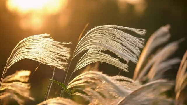 Fine Fibers Swaying in the Cool Breeze