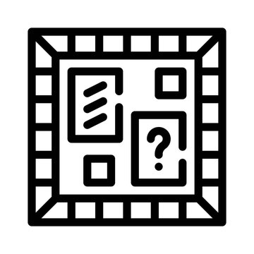 recommend clip art: game board line icon