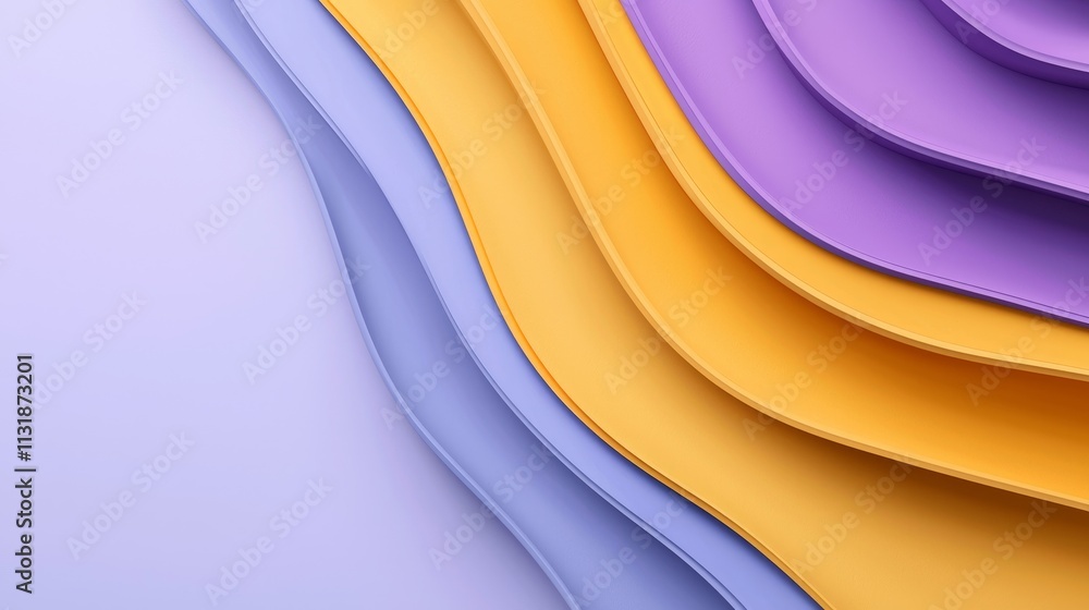 Poster dynamic abstract shapes in futuristic design creative environment