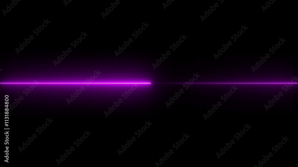Poster seamless loop animation of glowing horizontal neon line. colorful neon line moving on background.mov