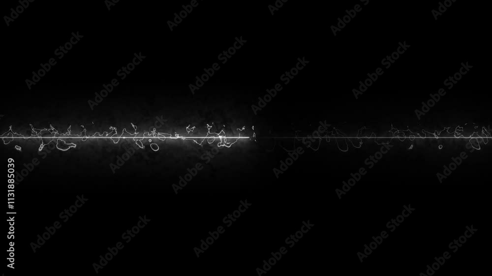 Poster seamless loop animation of glowing horizontal neon line. colorful neon line moving on background.mov