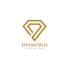 Creative Diamond Concept Logo Design Template