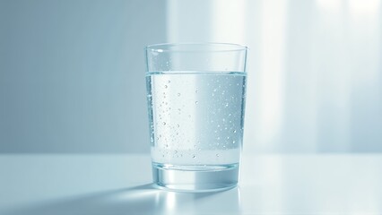Refreshing Glass of Sparkling Water