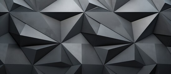Obraz premium Modern Black Geometric Shapes Background Design