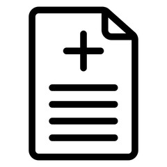 Obraz premium medical file icon