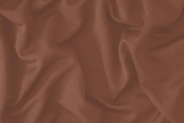 Mocha Mousse toned colour monochrome texture knitted fabric. Knitted Jersey as textile background....