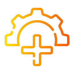 Obraz premium safety Line Gradient Icon