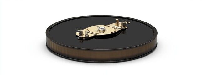 Close-up of a Hard Drive Platter and Actuator