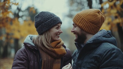 Fototapeta premium Couple in a friendly, supportive conversation, with one comforting the other in a calm environment