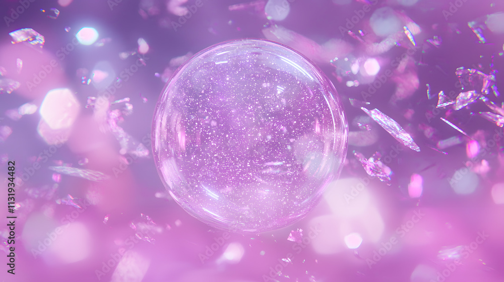 Poster captivating bubble reflection enchanting realm visual art abstract environment dreamlike viewpoint i