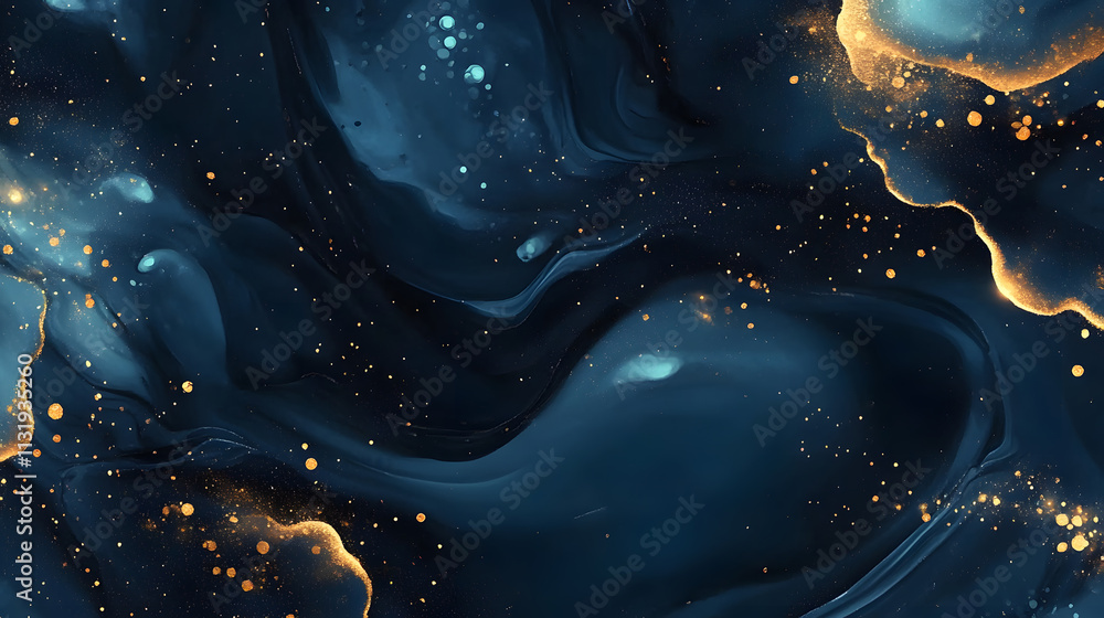 Poster dynamic abstract art displaying cosmic textures digital realm visual artwork enigmatic background ae