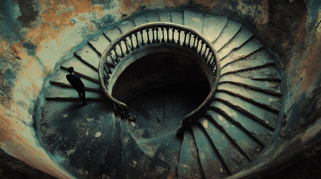 Descent into Anxiety: A Never-Ending Staircase