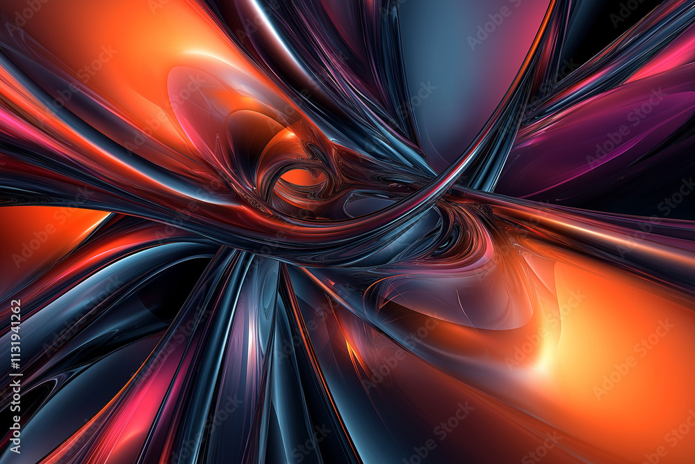 Poster abstract background that represents the limitless possibilities and horizons of it technology in the