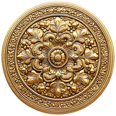 Golden Floral Mandala Design for Artistic Inspiration