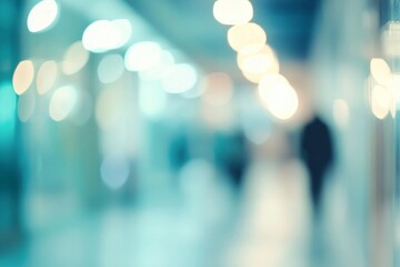 Abstract Blurred Interior of a Modern Building