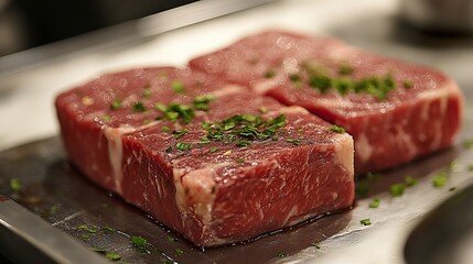 Fototapeta premium Sizzling Steaks: A Culinary Delight