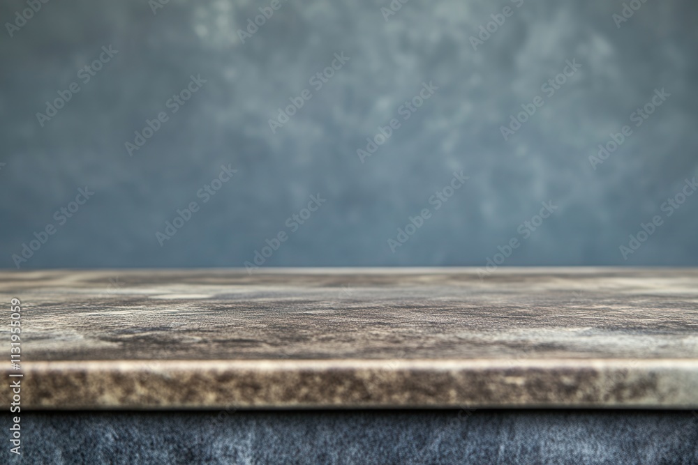 Poster smooth tabletop with a textured background.