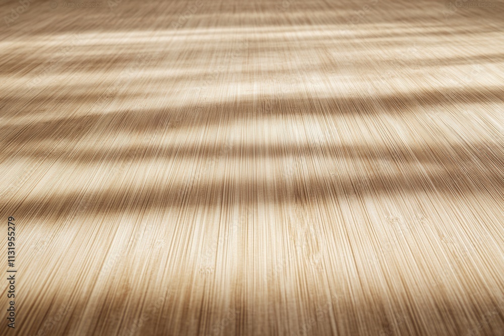 Poster smooth wooden surface with soft shadows and texture.