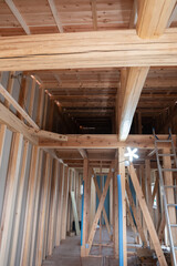 建設中の戸建て住宅