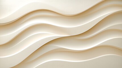Obraz premium Modern minimalist aesthetics textured surfaces and flowing wave patterns in interior design