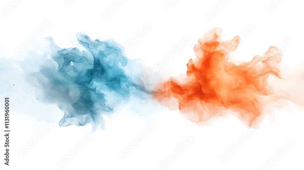 Poster Abstract visualization of dynamic color fusion artistic expression from a creative studio