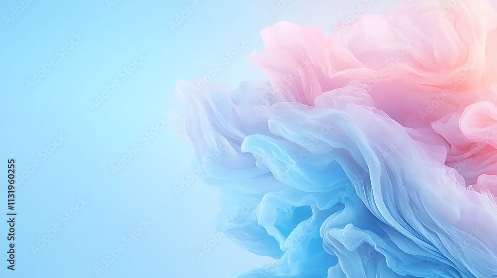 Aufkleber dynamic abstract color waves digital space visual art calm environment artistic concept