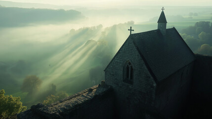 Fototapeta premium church in the mountains