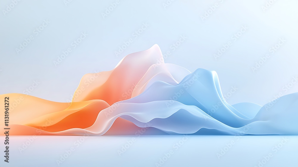 Aufkleber artistic viewpoint exploring dynamic flowing colors in abstract digital illustration