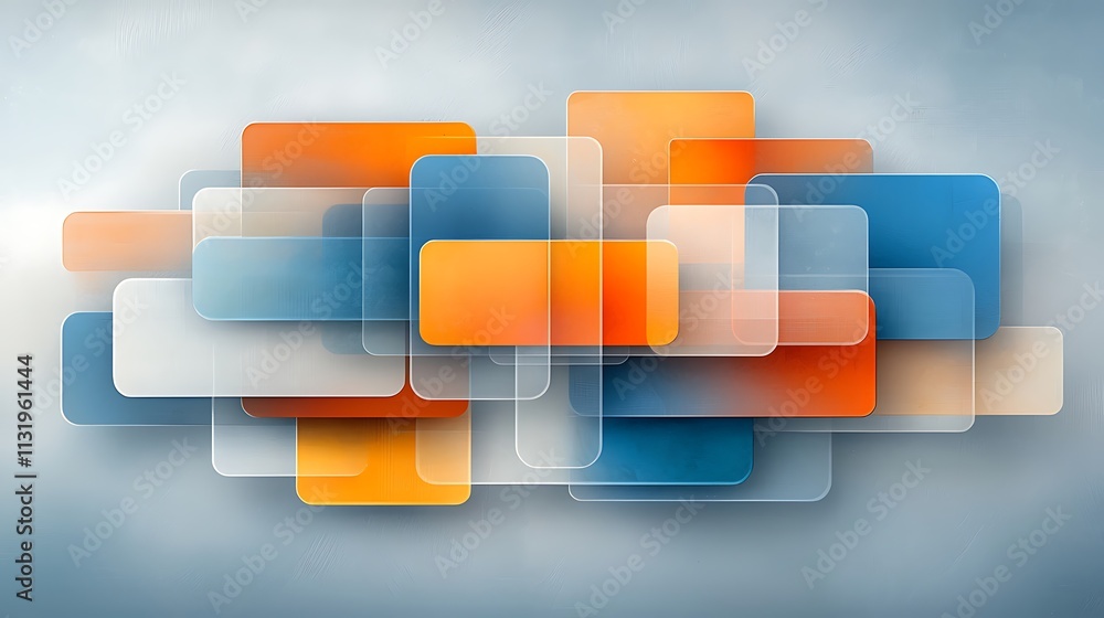 Poster colorful abstract composition dynamic digital art and visual aesthetics in close-up