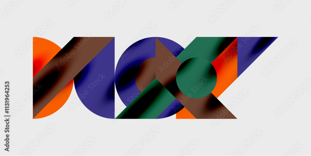Poster Vibrant abstract background circles with smooth gradients, creating a dynamic and modern design. Ideal for creative, tech, or contemporary-themed projects