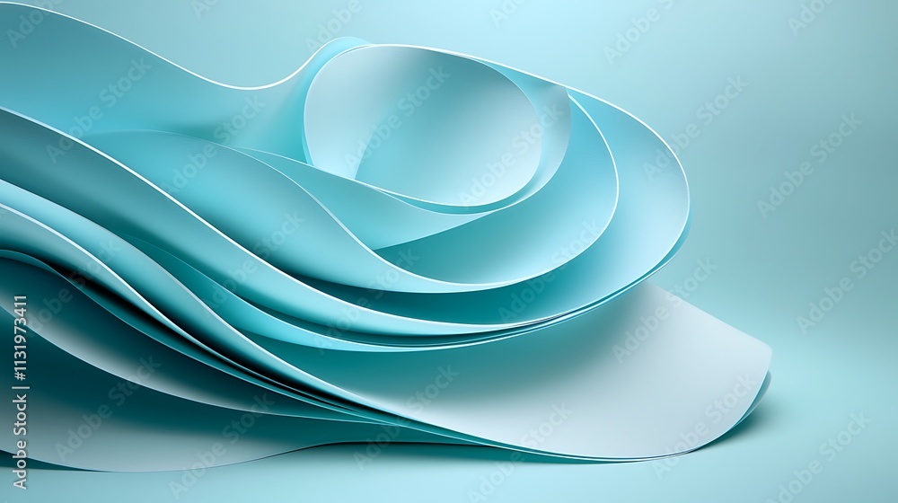 Poster dynamic wave patterns abstract art digital design creative space close-up visual aesthetics