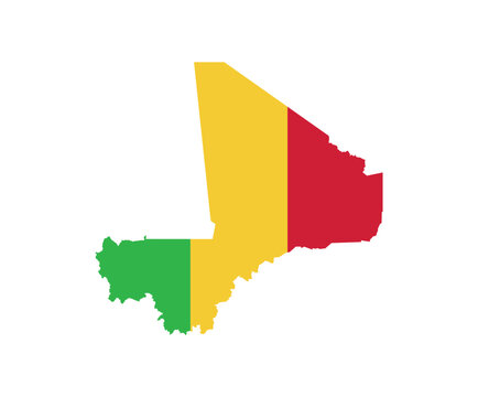recommend clip art: Mali Map vector icon. Map of Mali in Flag colors.
                    