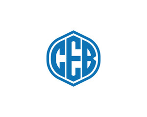 Obraz premium CEB logo design vector template. CEB