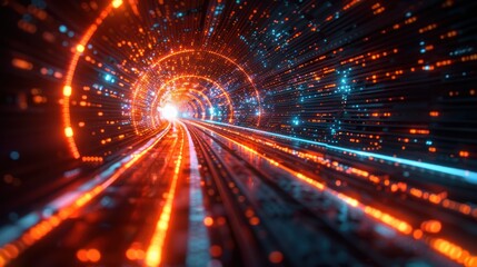 Obraz premium A quantum computer performing calculations at incredible speed