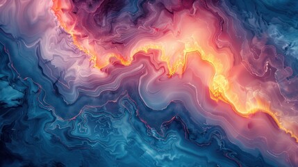 Fototapeta premium Abstract nature-inspired texture with organic shapes and earth tones