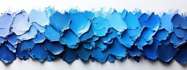 Obraz premium Blue Paint Swatches Texture Background Minimalist Soft Lighting Abstract Design