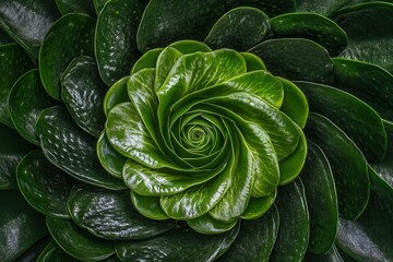 Obraz premium Close-up of a lush green succulent plant.