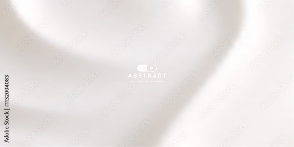 Aufkleber Soft white abstract background with smooth flowing texture, creating minimalist and elegant design. Perfect for modern and clean visual concepts