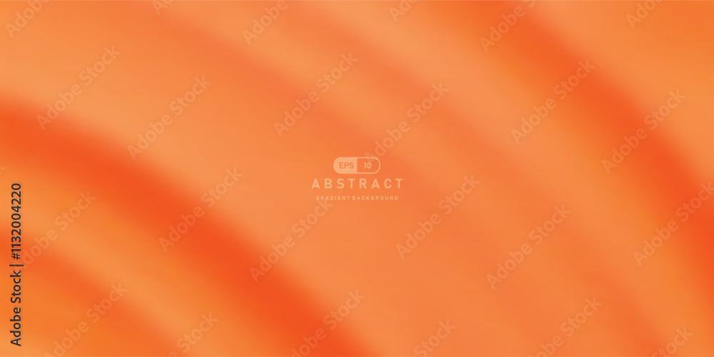 Aufkleber Abstract orange gradient background with soft, wavy patterns creating warm and vibrant texture. Perfect for modern designs, presentations, or digital art projects