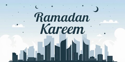 Obraz premium Ramadan Kareem: Celebrating the Holy Month in the City